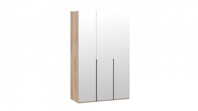 Шкаф для одежды 580 с 3 зеркальными дверями Порто Яблоня Беллуно, Графит