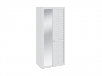 Шкаф для одежды с 1 глух. и 1 с зерк. дверью Ривьера СМ 241.07.002 R Белый