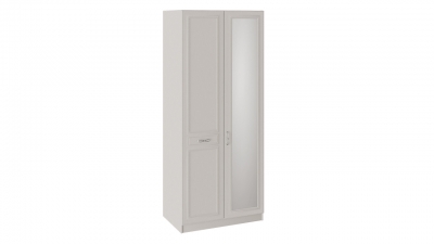 Шкаф для одежды с 1 глухой и 1 зеркальной дверью левый Сабрина Кашемир