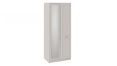 Шкаф для одежды с 1 глухой и 1 зеркальной дверью правый Сабрина Кашемир