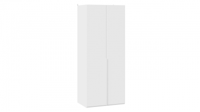Шкаф для одежды с 2 глухими дверями Порто 580 Белый Жемчуг, Белый софт