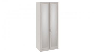 Шкаф для одежды с 2 зеркальными дверями с опорой Сабрина Кашемир