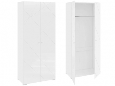 Шкаф комбинированный (с 2 дверьми) Абрис ПМ-332.22 исп.1 Белый глянец