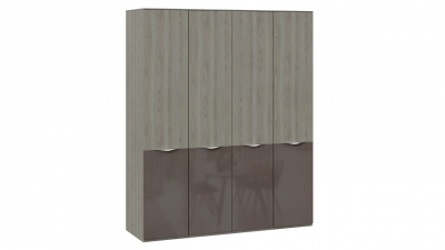 Шкаф комбинированный с 4 дверями ЛКП Либерти Хадсон, Фон серый