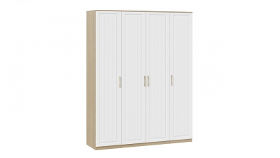 Шкаф комбинированный с 4-мя дверями Сэнди Вяз благородный, Белый