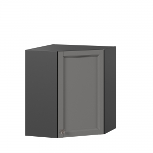 Шкаф кухонный угловой 600 Джулия Чёрный-Оникс серый
