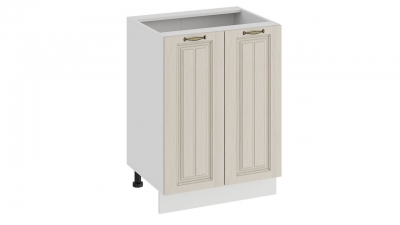 Шкаф напольный с двумя дверями Лина Белый-Крем