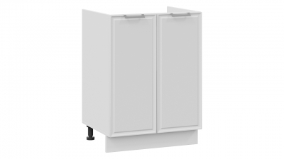 Шкаф напольный с двумя дверями под накладную мойку Белладжио Белый, Фон белый