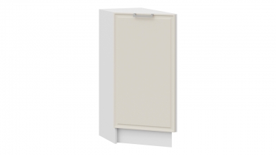 Шкаф напольный торцевой с одной дверью Белладжио Белый, Софт панакота