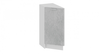 Шкаф напольный торцевой с одной дверью Гранита Белый-Бетон снежный