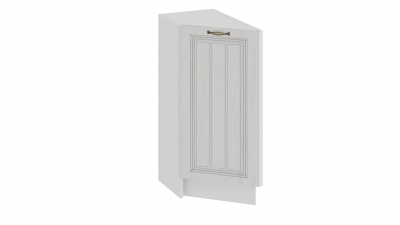 Шкаф напольный торцевой с одной дверью Лина Белый-Белый