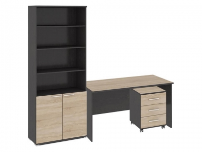 Стандартный набор офисной мебели Успех-2 ГН-184.000 Венге Цаво, Дуб Сонома