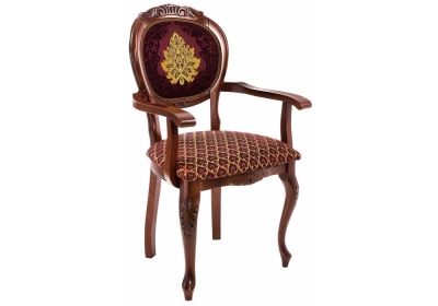Стул деревянный Кресло Adriano 2 вишня - патина