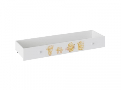 Ящик для кровати Тедди ТД-294.12.13 Белый с рисунком